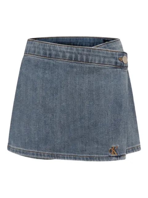 Calvin Klein Kids wrap denim shorts