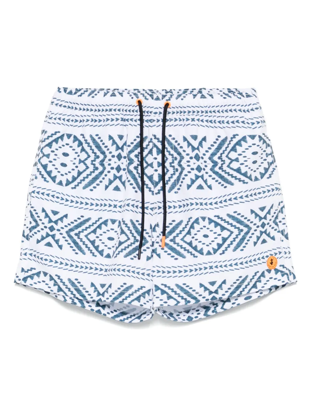 Save The Duck geometric-print swim shorts | White | Image 1