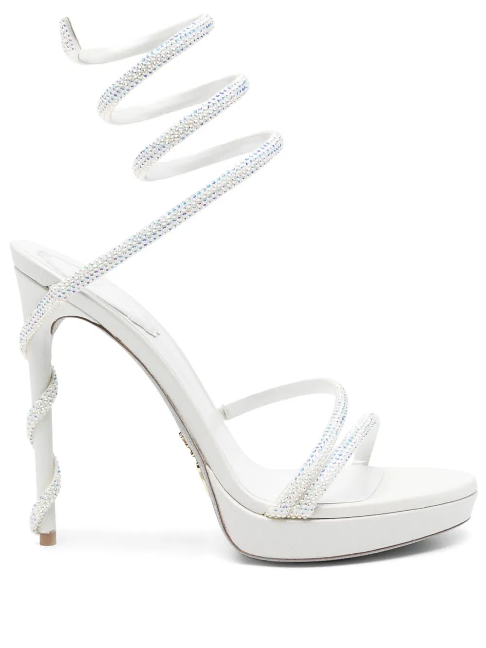 René Caovilla 120mm Margot sandals White