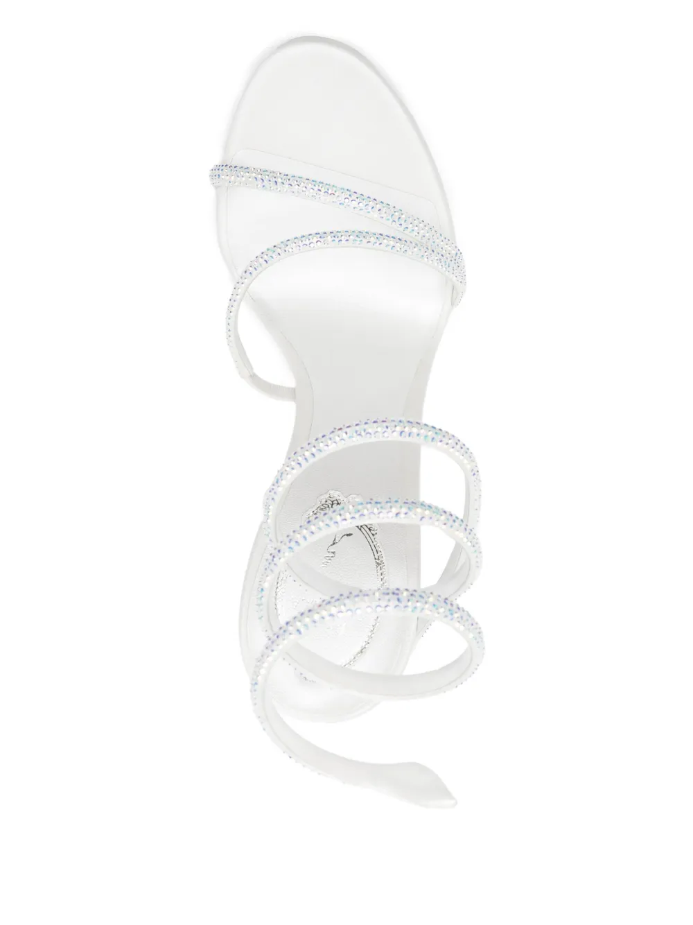 René Caovilla 120mm Margot sandals White