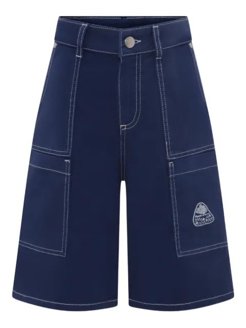 FLOWER MOUNTAIN KIDS  cargo pocket denim shorts