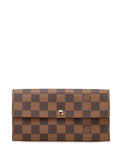 Louis Vuitton Pre-Owned 2010 Damier Ebene Sarah Wallet long wallets