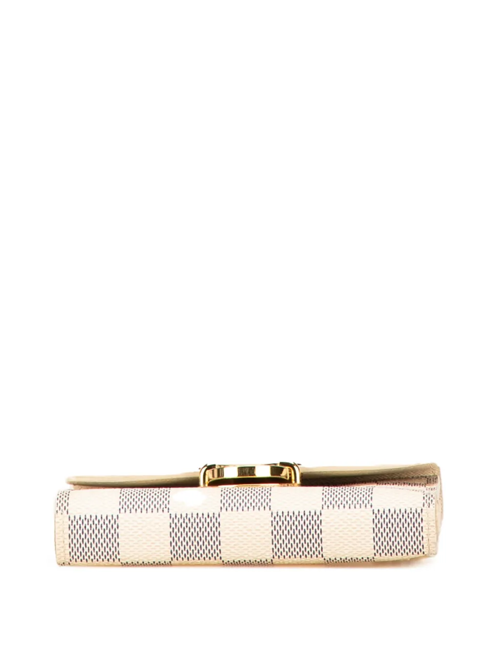 Pre-owned Louis Vuitton 2006 Damier Azur Portefeuille Koala Wallet Small Wallets In White