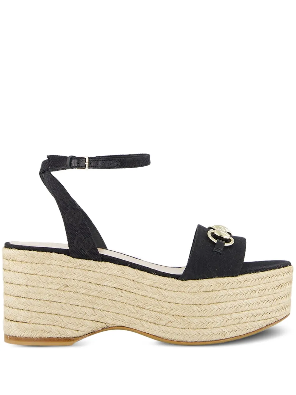 Gucci 75mm wedge espadrilles - Black