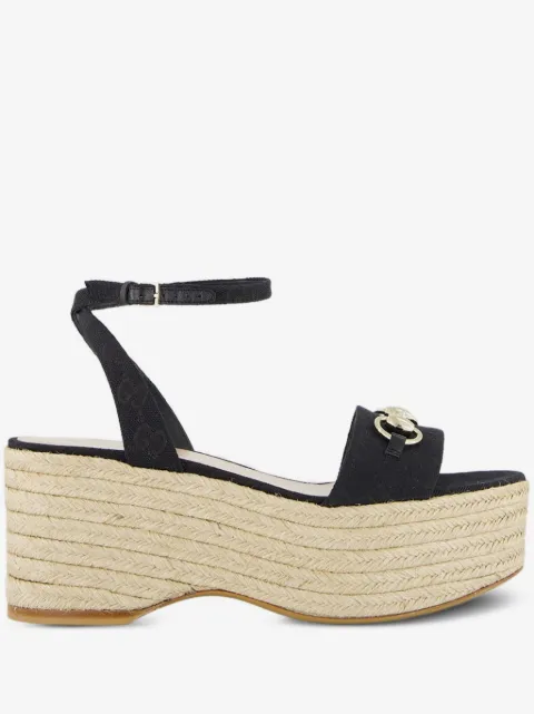 Gucci 75mm wedge espadrilles