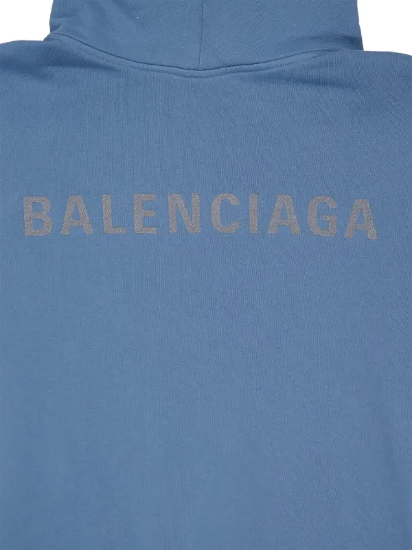 Balenciaga logo-print Hoodie | FARFETCH