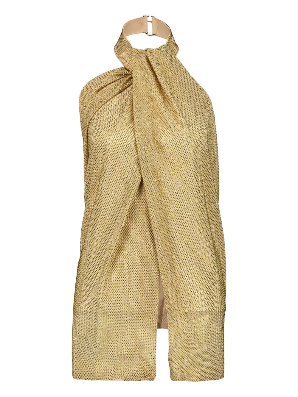 Shop Stella Mccartney Crystal-embellished Silk Top