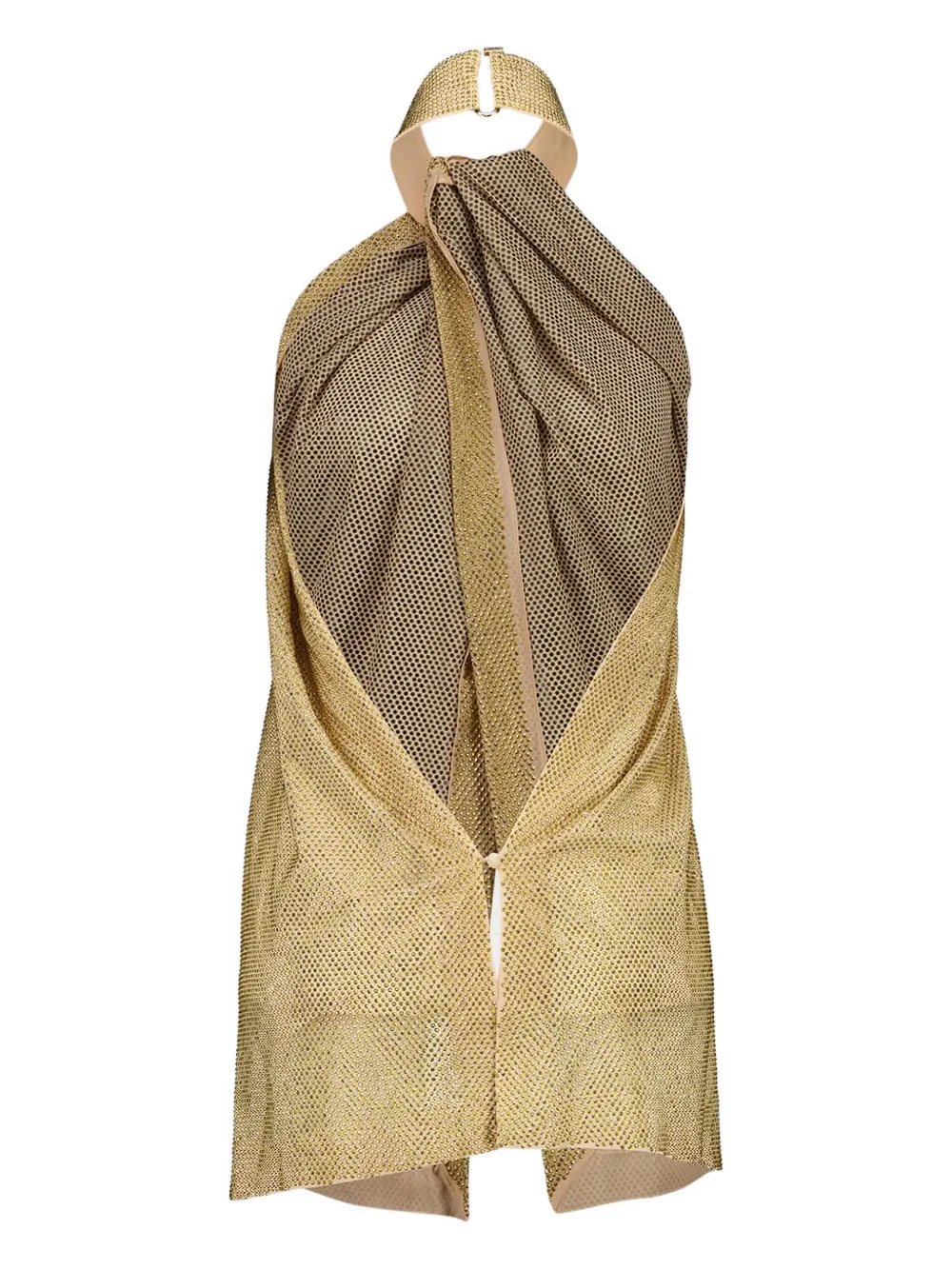 Shop Stella Mccartney Crystal-embellished Silk Top