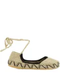 KASHURA crochet ballet flats - Neutrals