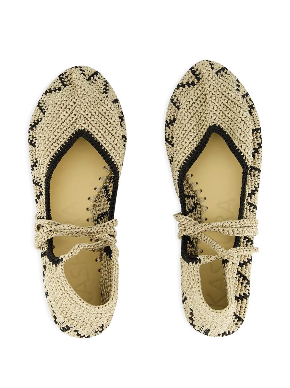 KASHURA CROCHET BALLET FLATS 