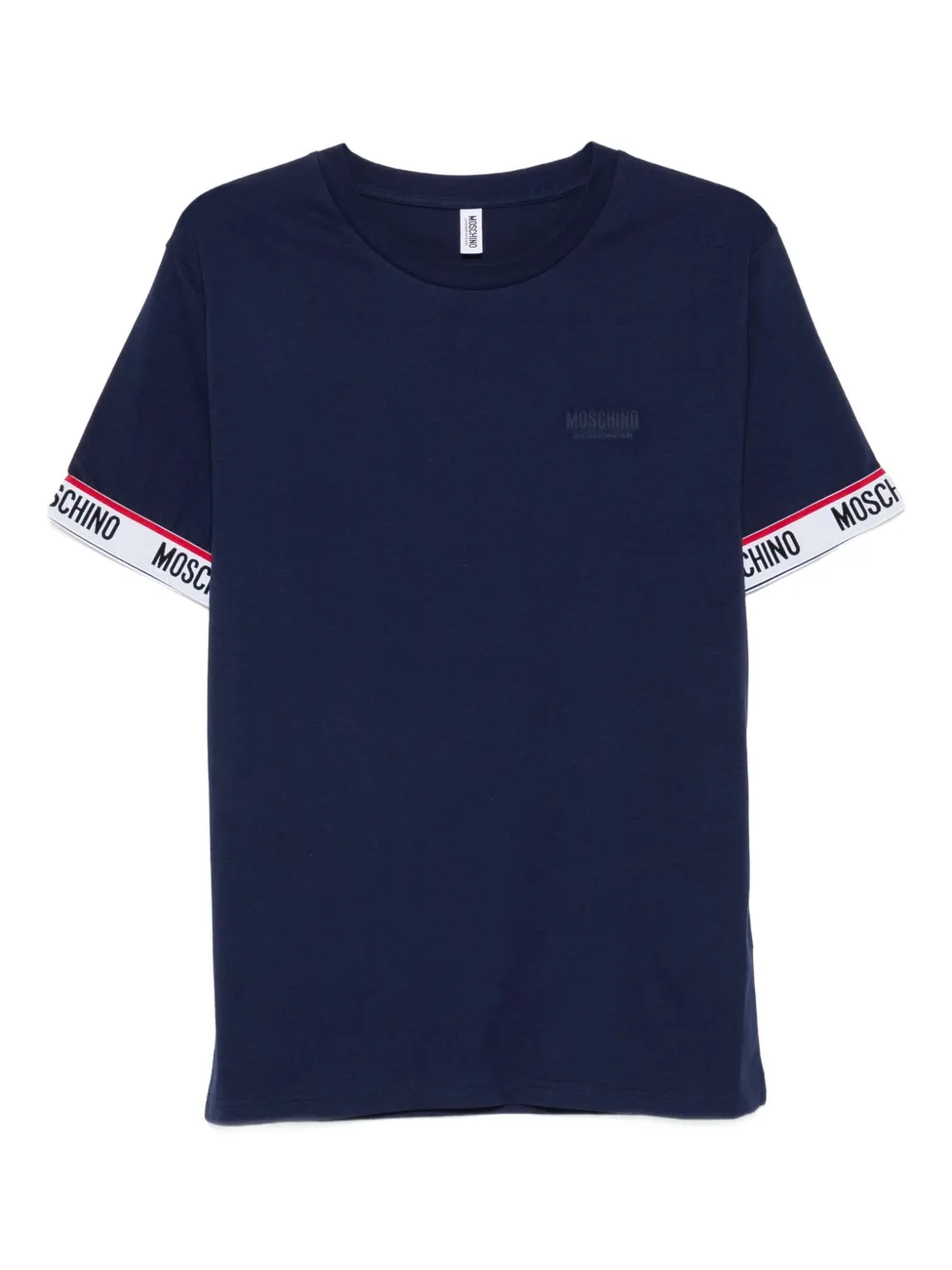 Moschino logo-detail sleeve T-shirt | Blue | Image 1
