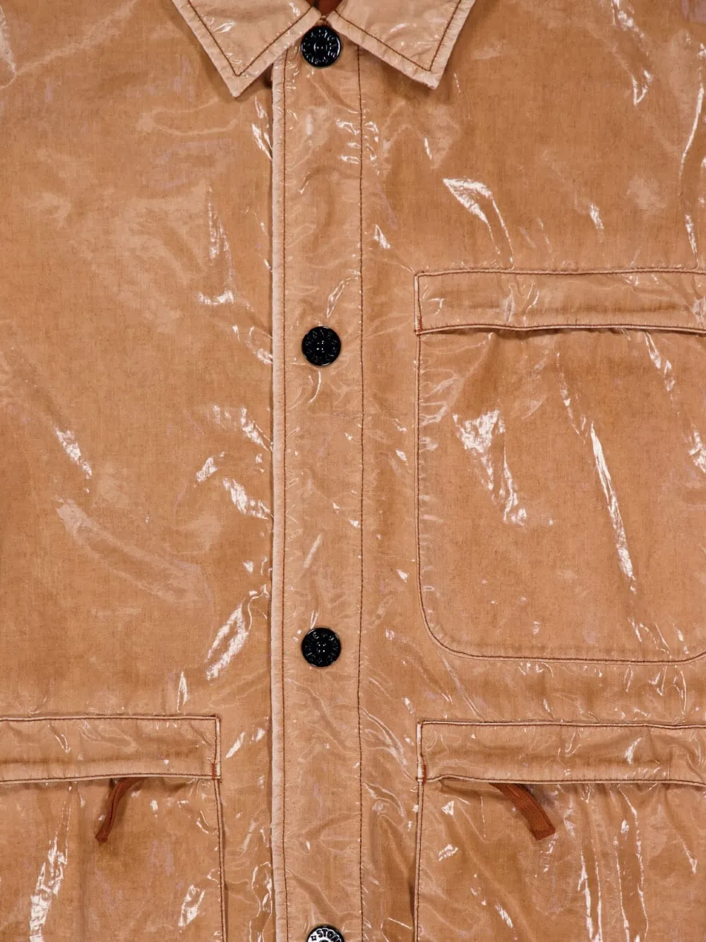 Stone Island Button-up jack Bruin