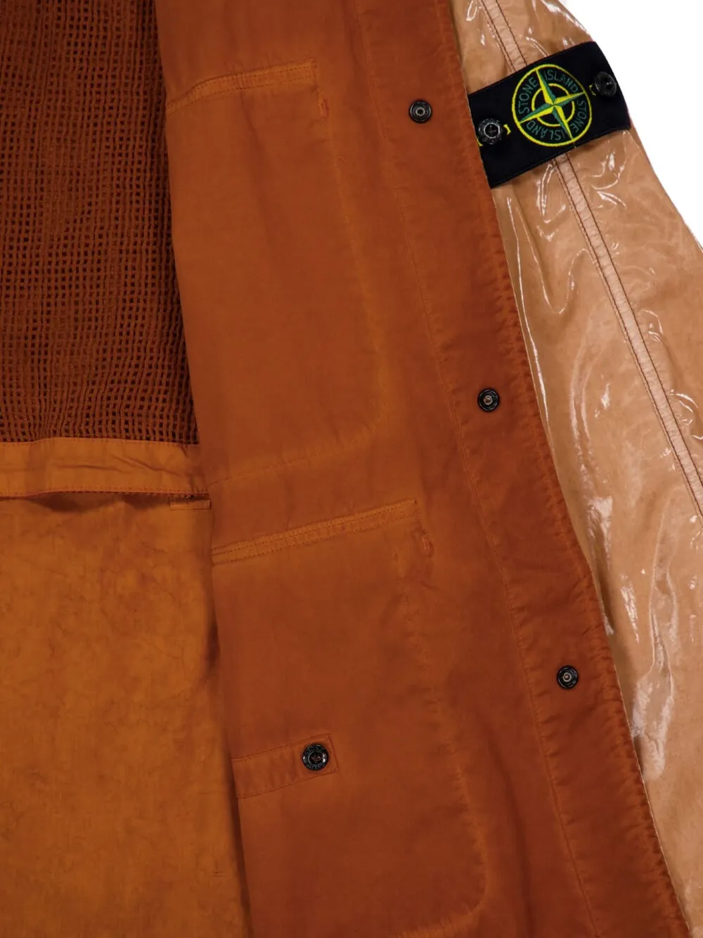 Stone Island Button-up jack Bruin