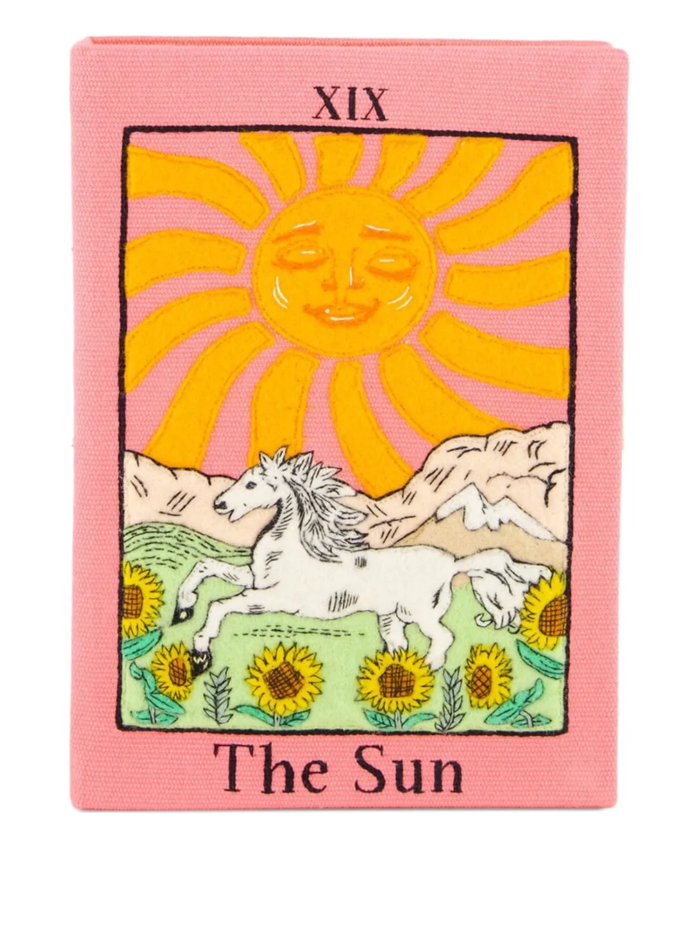 OLYMPIA LE-TAN THE SUN CLUTCH BAG
