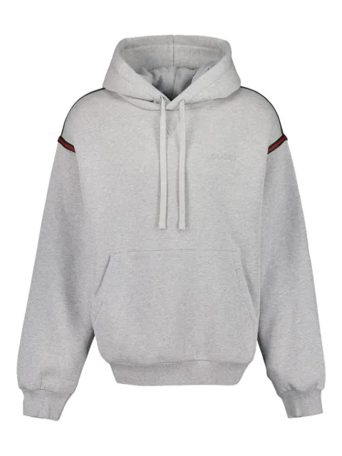 Gucci sudadera con capucha y bolsillo frontal