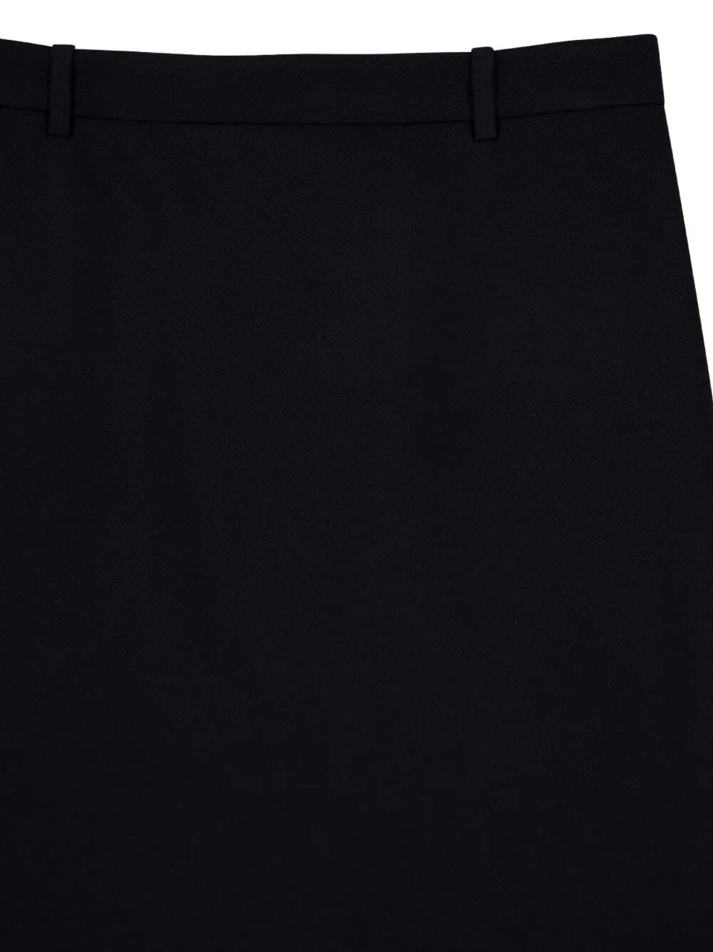 Balenciaga Midi-rok met lingerie afwerking Zwart