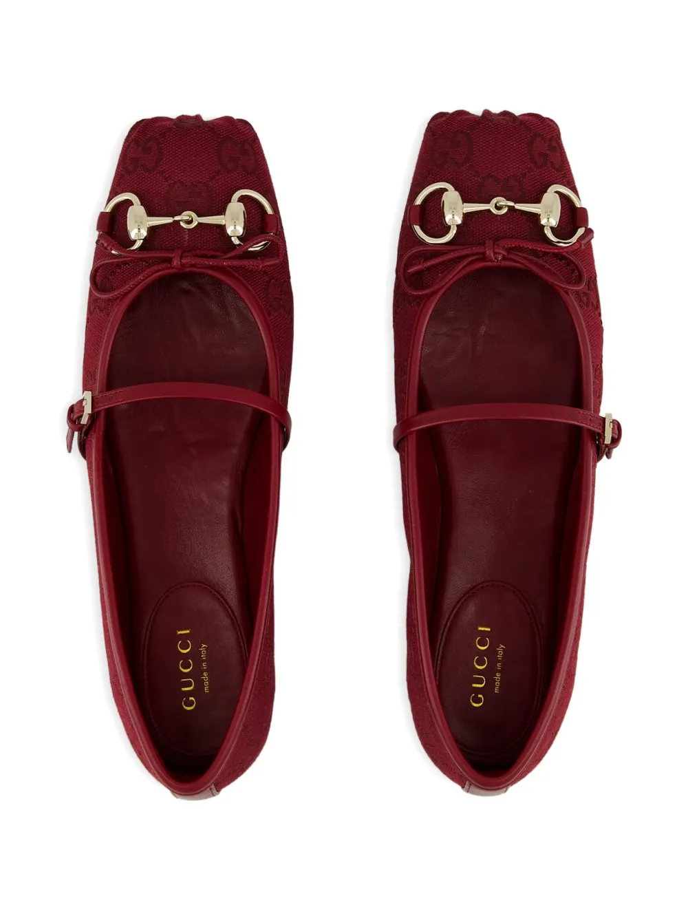 Gucci GG ballet flats Red