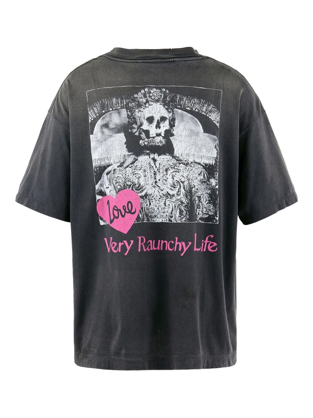SAINT MXXXXXX graphic-print T-shirt - Zwart
