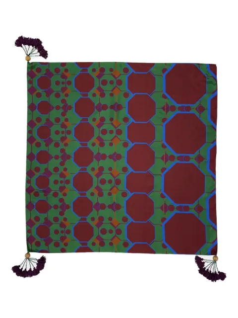 PAULA printed silk scarf