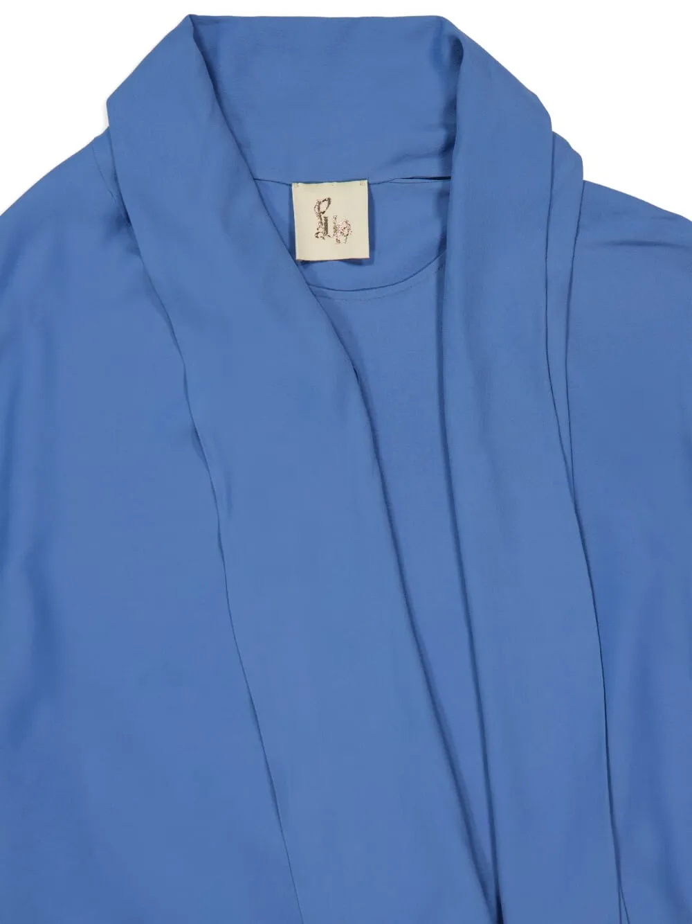PAULA Wikkelblouse Blauw