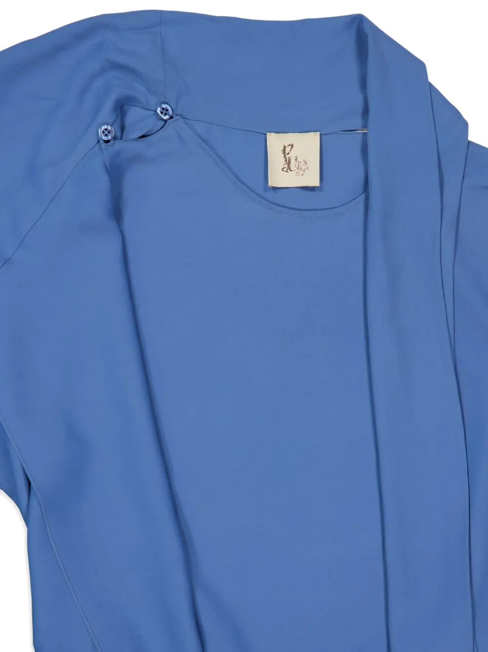 PAULA Wikkelblouse Blauw
