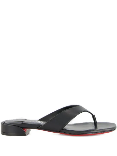 Christian Louboutin sandalias con tira entre los dedos