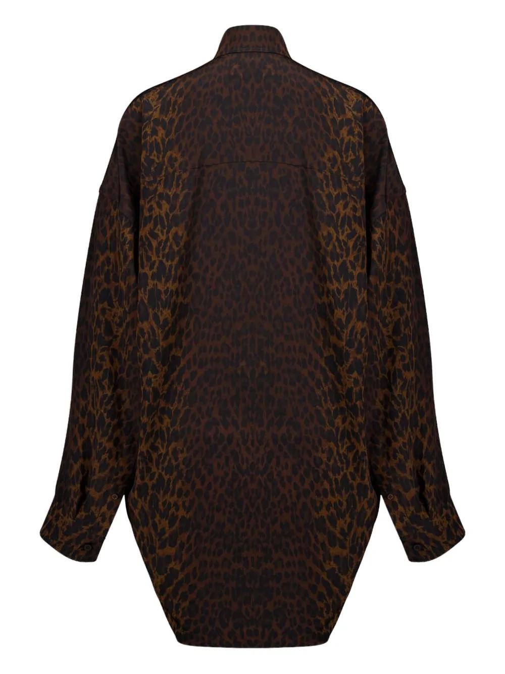 Balenciaga Blouse met luipaardprint - Bruin