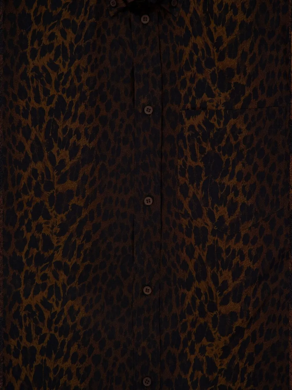 Balenciaga Blouse met luipaardprint Bruin