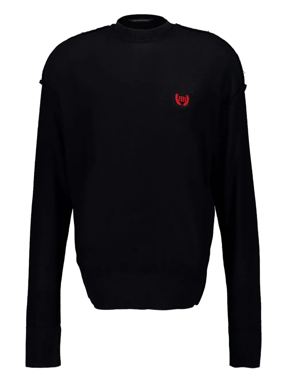 Balenciaga Trui met geborduurd logo Zwart