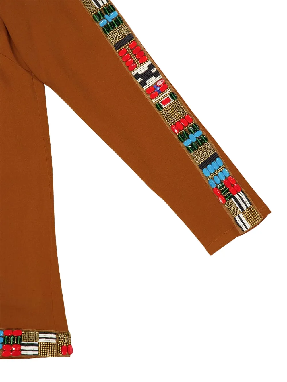 Beaded Boat-Neck Top