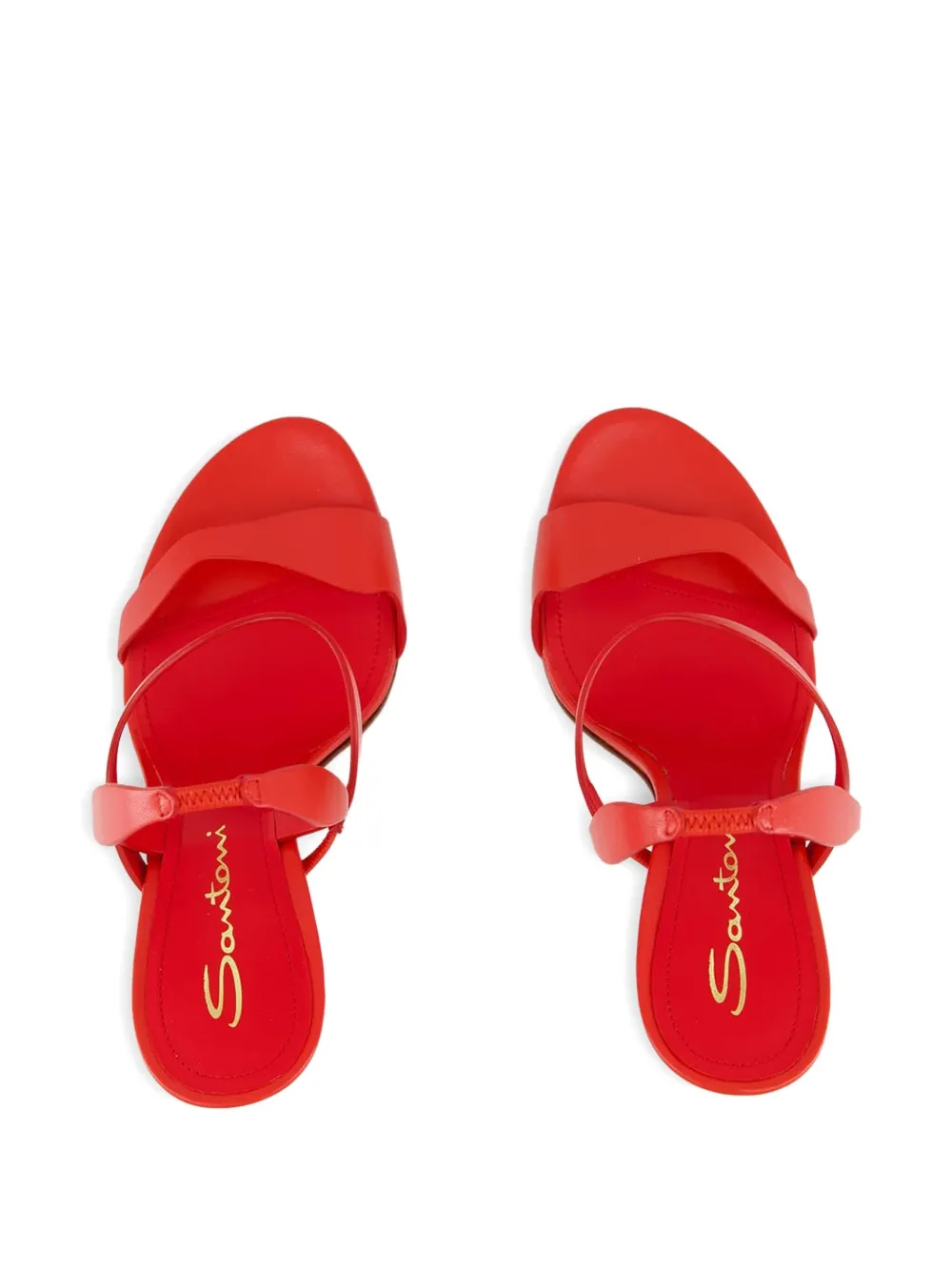 Santoni Adriatica leather pumps Red