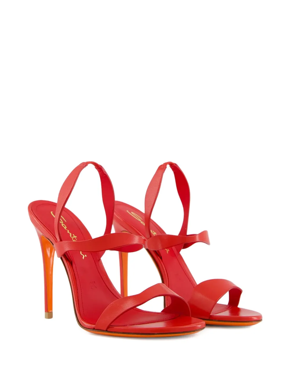 Santoni Adriatica leather pumps Red