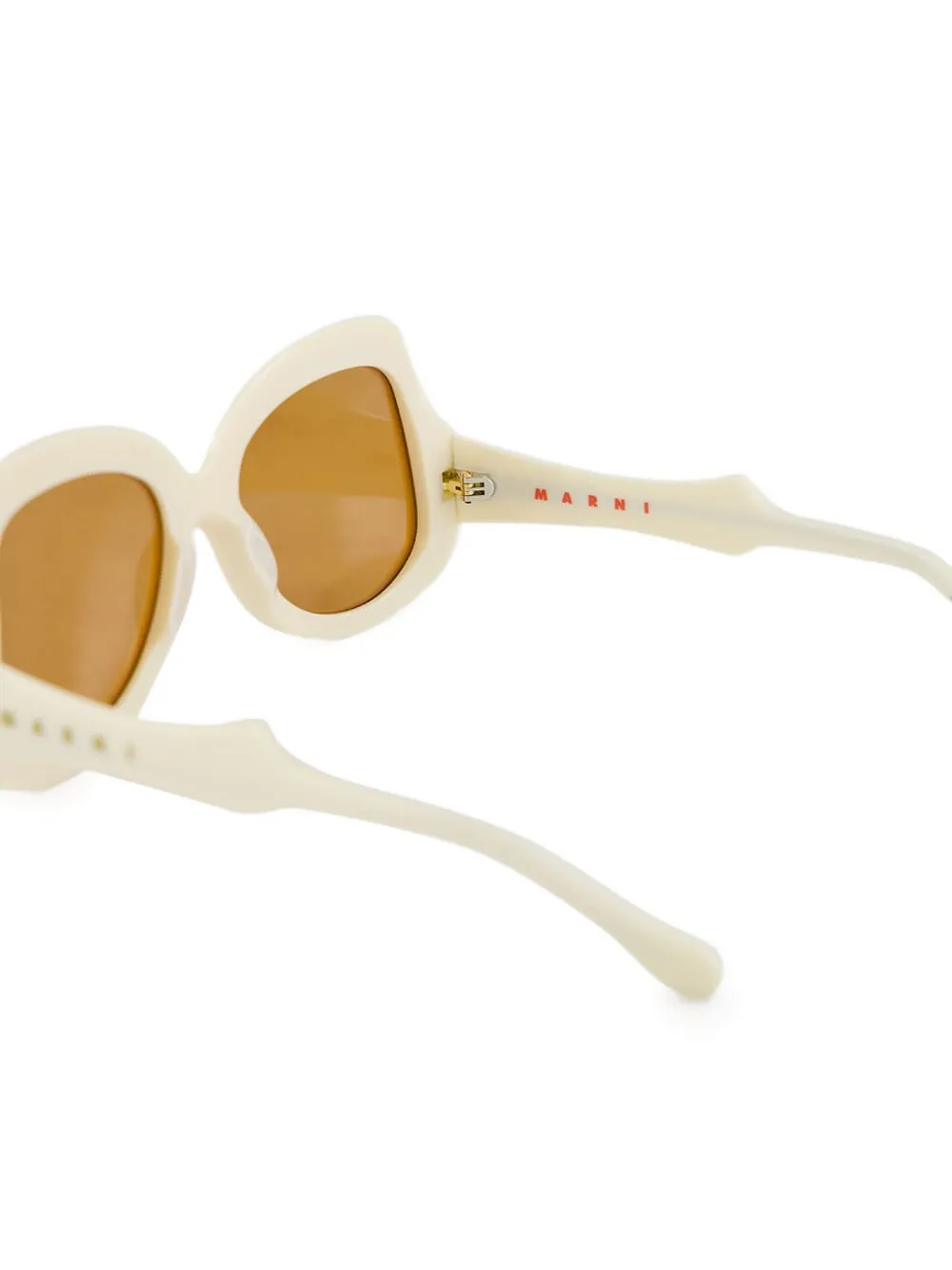 Marni Zonnebril met oversized montuur Beige