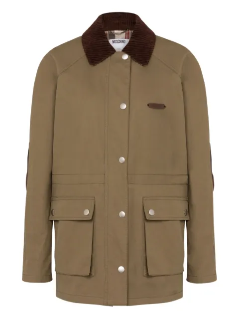 Moschino corduroy-collar utility jacket