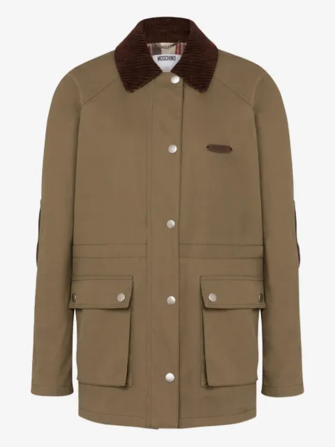 Moschino corduroy-collar utility jacket