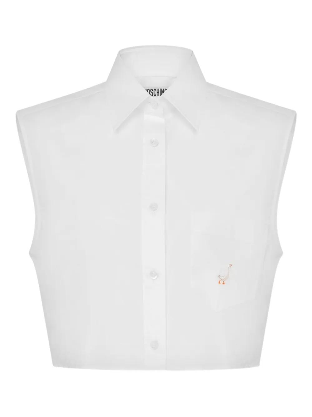 Moschino Cropped shirt Wit