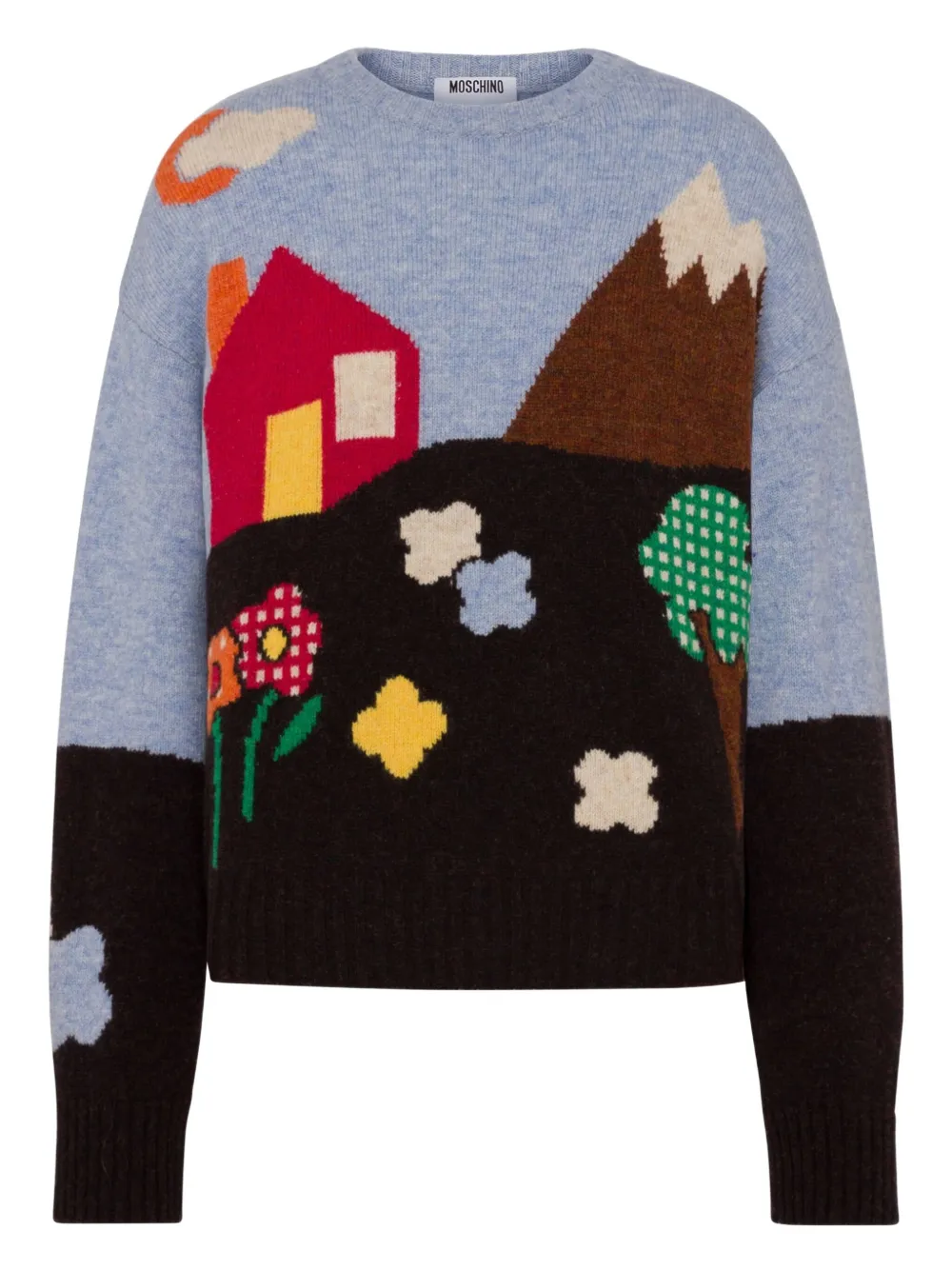Archive graphic-knit sweater