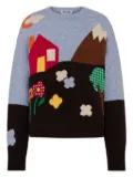Moschino Archive graphic-knit sweater - Black