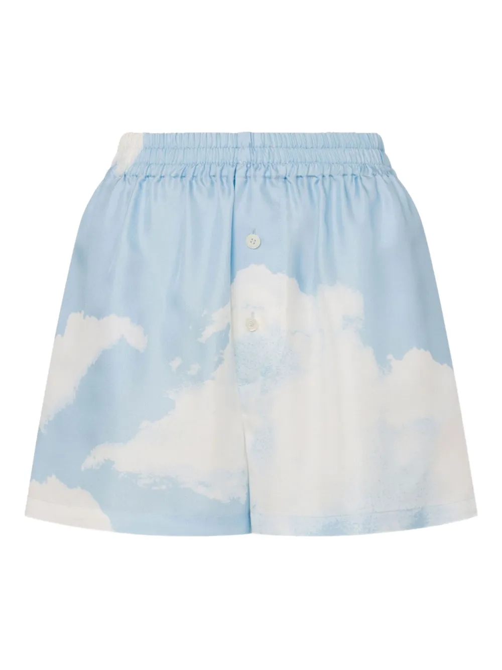 Moschino Shorts met print Blauw