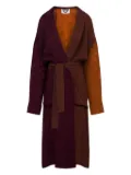 Moschino checked patterned coat - Brown