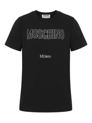 Tシャツ・カットソー Moschino FW20 ROUND NECK T-SHIRT (07107038_0001) White T-shirt with print Moschino - Vitkac AS