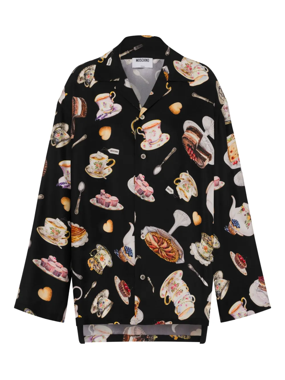 Moschino Overhemd met print Zwart