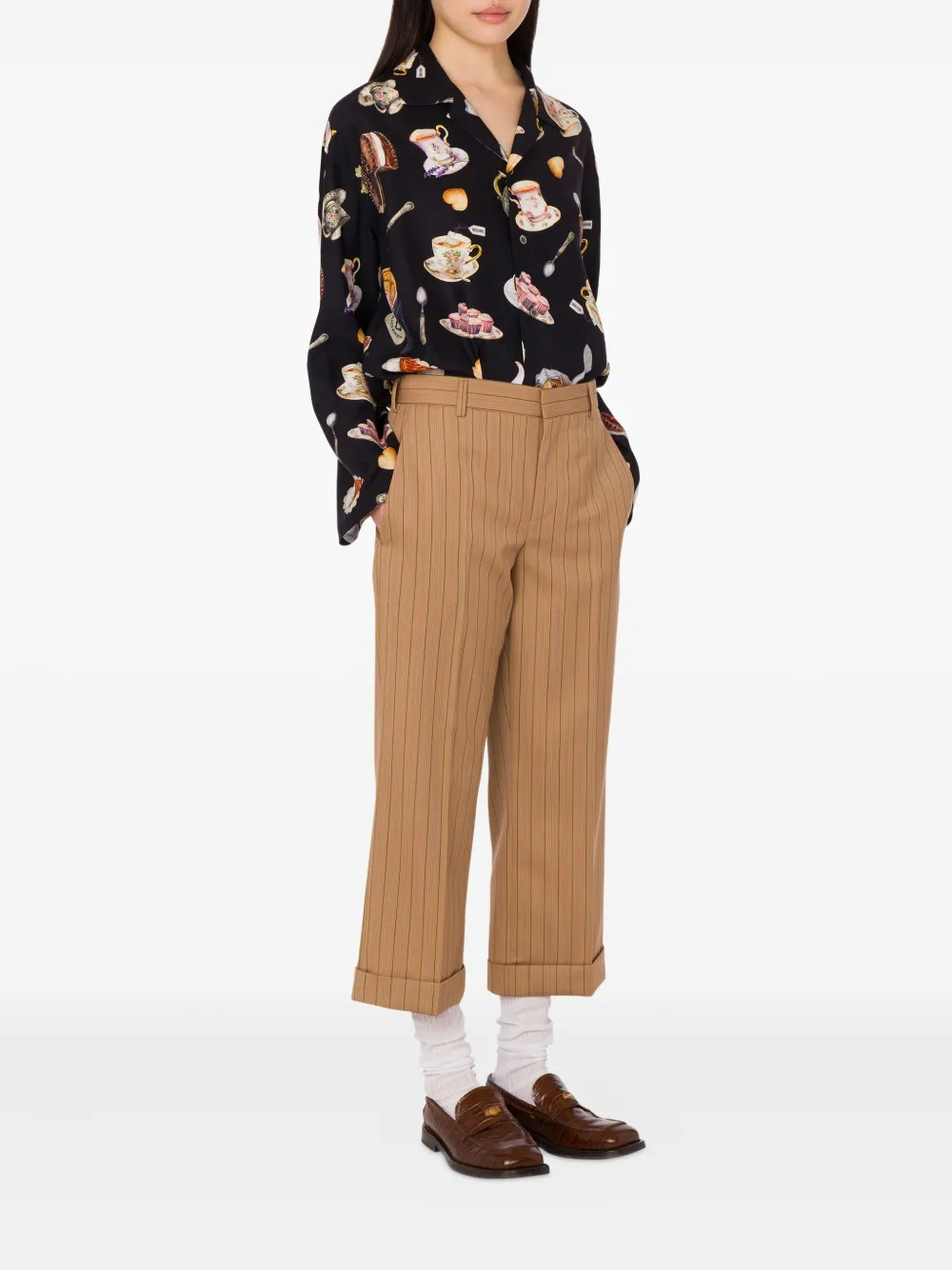 Moschino Overhemd met print Zwart