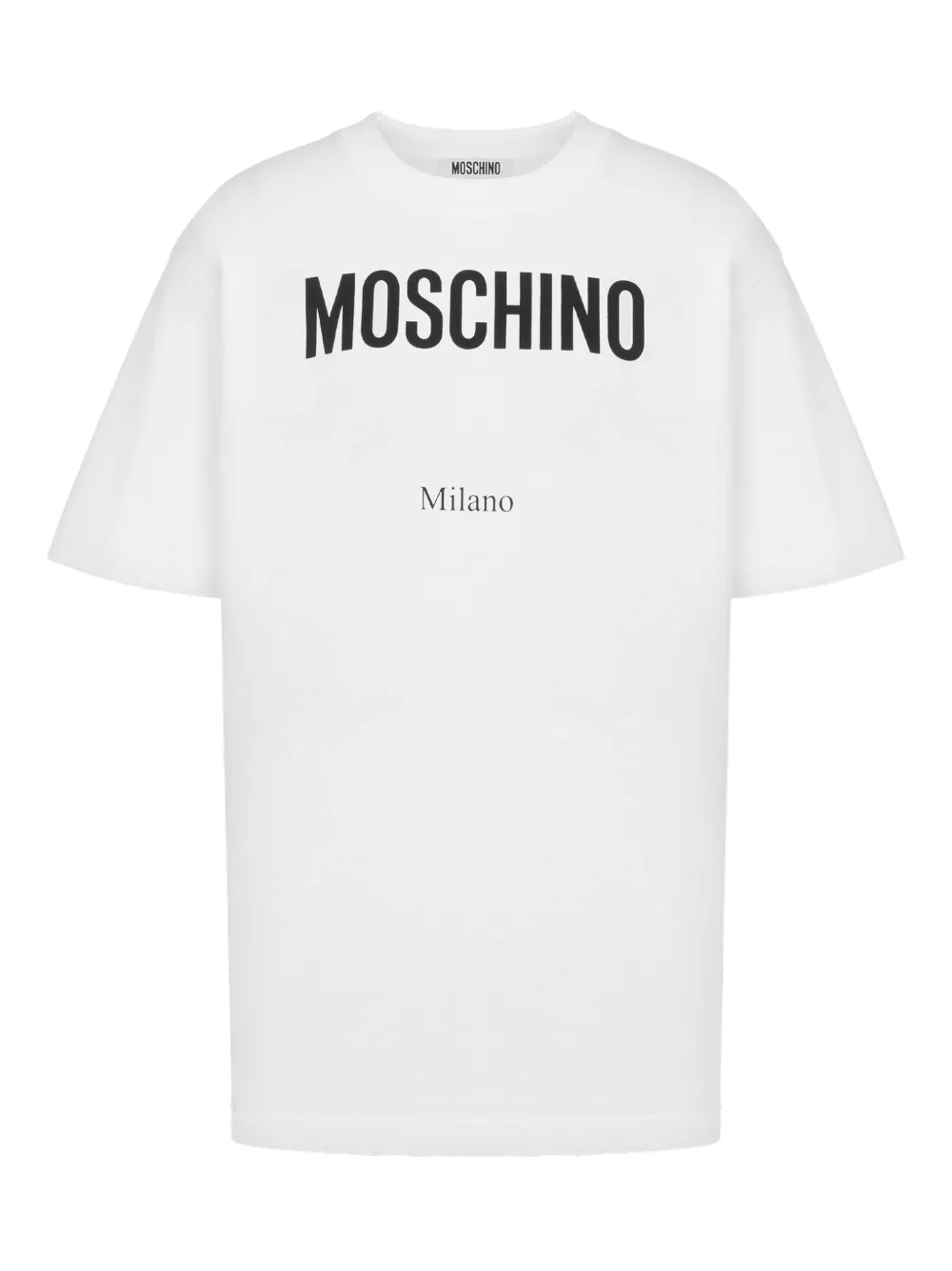 Moschino Katoenen T-shirt met logoprint Wit