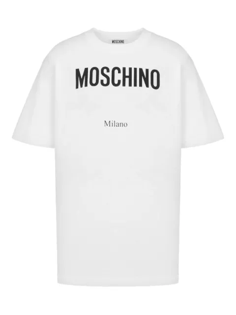 Moschino playera con logo estampado