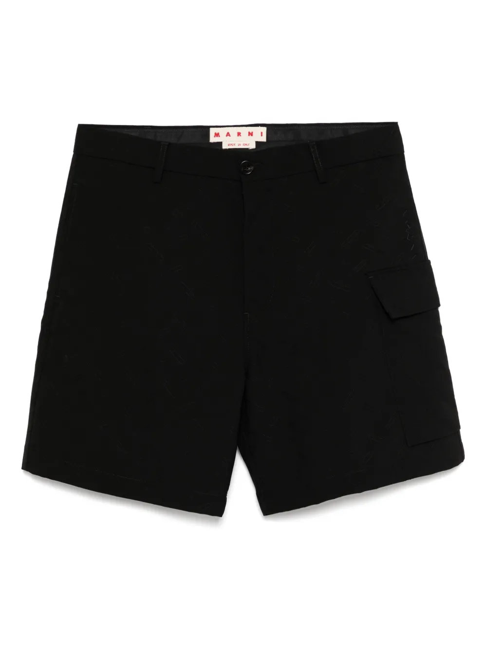 Marni confetti-embroidered shorts | Black | Image 1