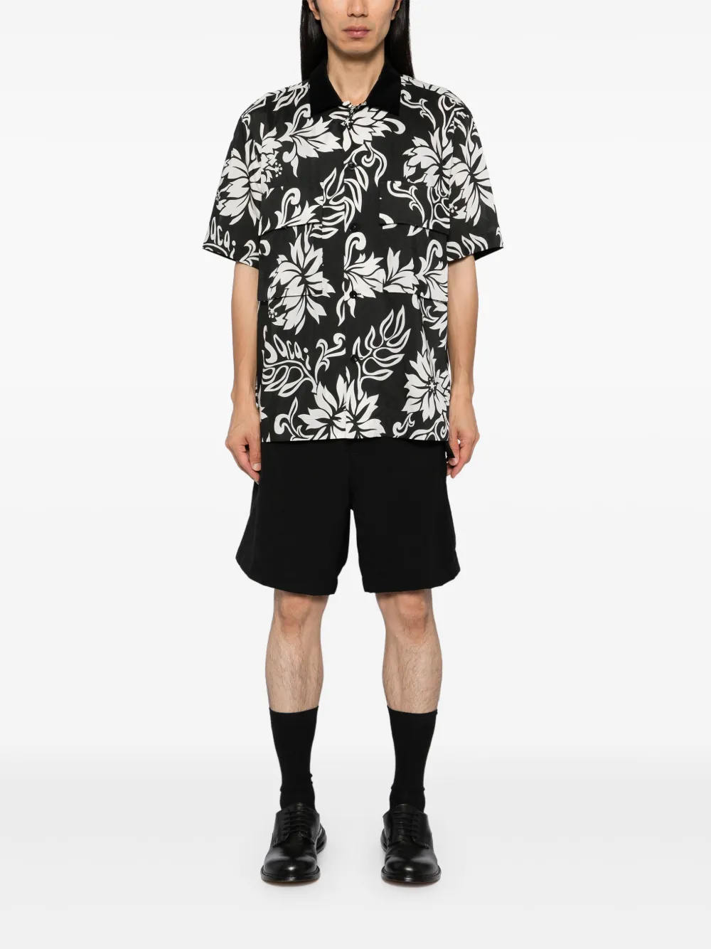 Marni Shorts met geborduurde confetti - Zwart