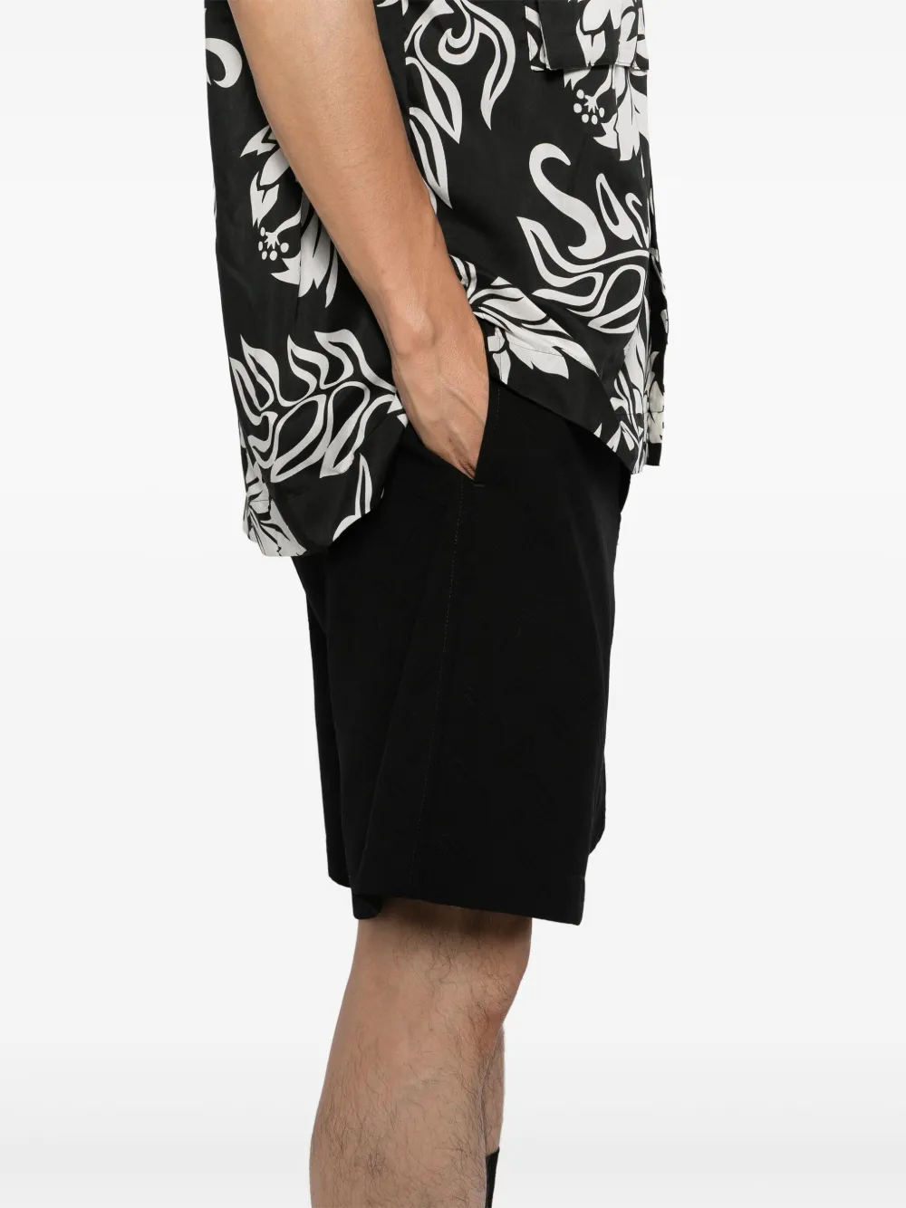 Marni Shorts met geborduurde confetti Zwart