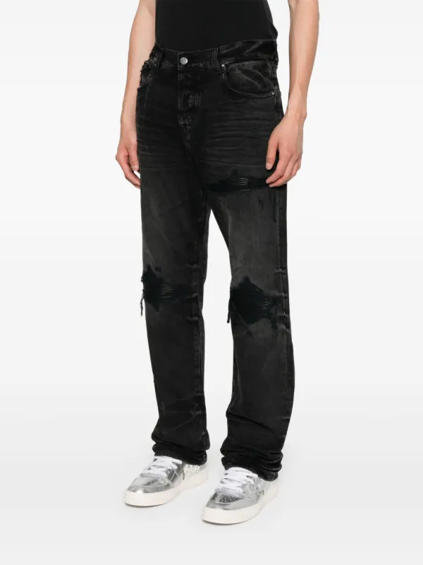 AMIRI MX1 ストレートジーンズ | ブラック | FARFETCH JP