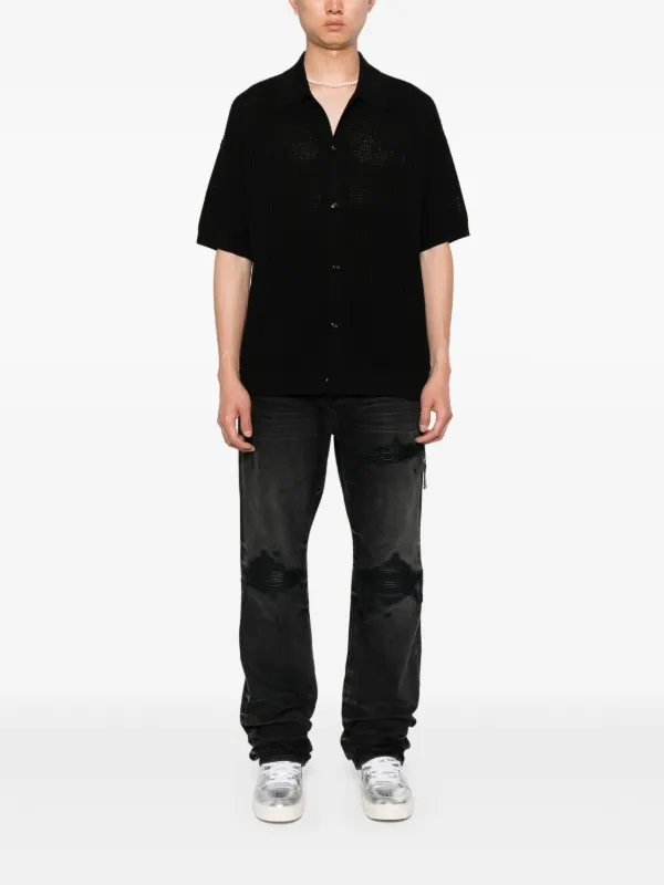 AMIRI Calça Jeans Reta MX1 De Algodão | Preto | FARFETCH BR